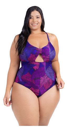 Maio Feminino Estampado Body Casual Pagodinho Plus Size