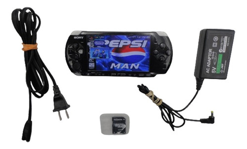 Psp 3000 Negro 32 Gb De Juegos Cargador Hackeado 