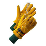 Kids Leather Gardening Work Gloves, Safety Gloves, Refl...