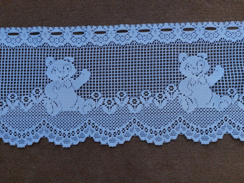 01  Cortina  Crochet  Liecht 30 Cms  Alto   De  Ositos X Mts