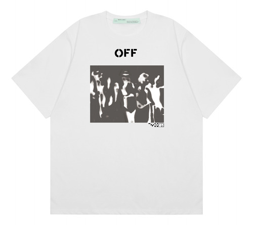  Playera Off White Flechas Amarillas