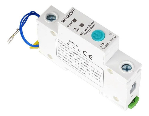 Interruptor Medidor De Energía Wifi 63a - Sonoff - Ewelink 