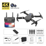 Drone E88 Rc Con 4k Con Cámara Dual Wifi+2 Baterías