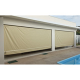 Toldo Cortina Retrátil Garagem Cobertura Lona Kit 2,30 X 2,3