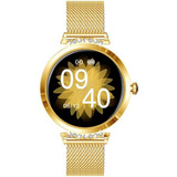 Smartwatch Feminino Classic Bracelete Dourado