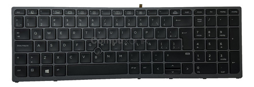 Teclado Hp Zbook 15 G3 15 G4 17 G3 17 G4 Iluminado Esp Marco