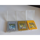 Pokémon Gold Yellow E Silver Game Boy Gb Originais Color Usa