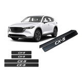Sticker Autos Protección De Estribos Cx5 Fibra De Carbon 
