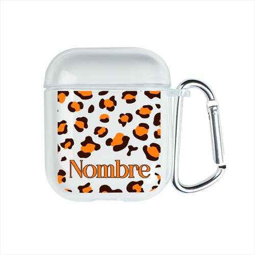 Funda Para AirPods Animal Print Personalizada Con Nombre