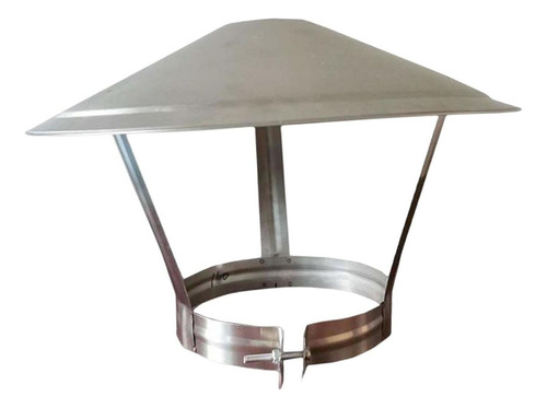 Stainless Steel Fireplace Rain Cover 16cm X 35cm