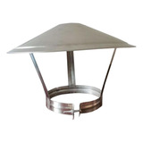 Stainless Steel Fireplace Rain Cover 16cm X 35cm