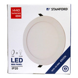 Pack 3 Und Panel Plafón Led Embutido Redondo 18 W Luz Fría