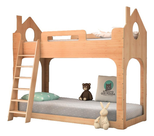 Cama Cucheta Paraíso Montessori Casita Barandas