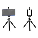 Mini Tripe Para Celular E Camera Mesa Com Regulagem Altura