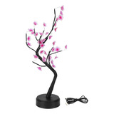 Cálido Amarillo Bonsai Luz Led Árbol Lámpara De Ciruela Flor