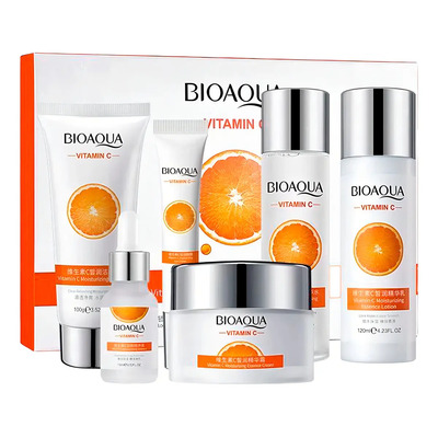 Kit Skincare Bioaqua Con Vitamina C Y Extracto De Naranja Para Cuidado Facial Y De La Piel Quita Manchas Para Todo Tipo De Piel | Envío gratis