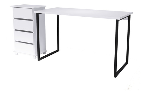 Organizador Mesa 120cm Gaveteiro 4 Gavetas Mel