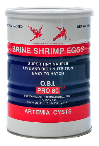 Huevos Artemia Osi 454g  Eclosion 90% Usa Premium Acuario