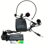 Microfone Sem Fio Headset Auricular De Cabeça Tomate Co11