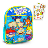 Mochila Mini Rugrats Para Niños + Stickers (set Escolar)