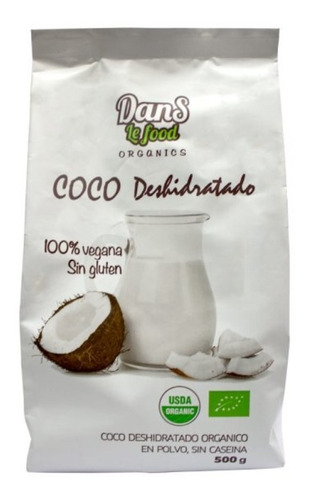 Leche De Coco Organico Deshidratado Polvo 500gr Dans Lefood