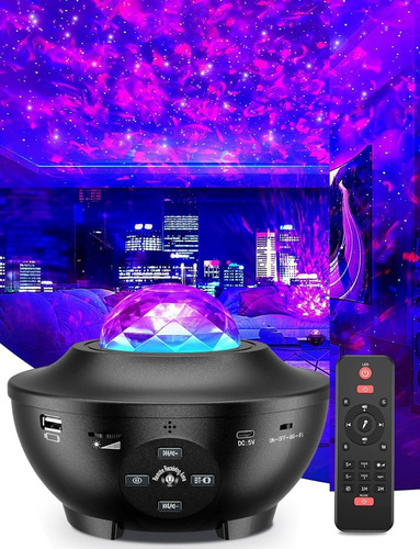 Proyector De Galaxia Estrellas Led Y Sonido Bluetooth