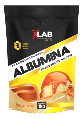 Albumina 1 Kg - X-lab - Top Sabores Alto Teor De Proteínas
