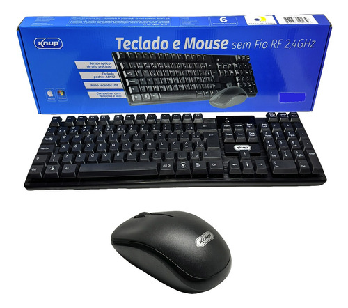 Teclado E Mouse Sem Fio Compatível Windows Mac Xbox Ps5 