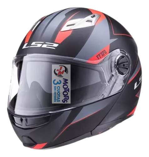 Jm Nuñez Casco Rebatible Ls2 370 Stripe Doble Visor 