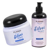 Silver Keratin Matizador Shampoo300ml + Máscara 250ml Plasma