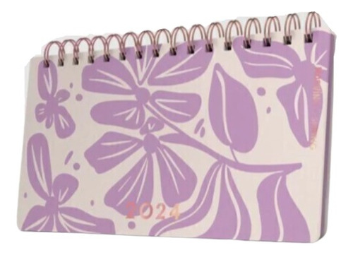 Agenda Mooving Pocket Spring 2024 Espiral Flores Semanal 