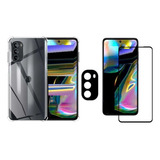 Capa + Pelicula Camera + Pelicula 3d Para Motorola Moto G82