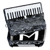 Acordeon Michael 80 Baixos Acm8007 Pbk Preto Perolado