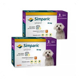2 Antipulgas Simparic 10mg Cães 2,6 A 5kg - 3 Comprimidos