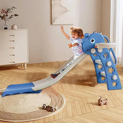 Heibago Tobogán Resbaladilla Infantil Aro De Baloncesto 3 En 1 Tobogán Para Bebé Niños Pequeños Canasta Pelota Juego Slide Escalador Deslizante Diversión Para Interior Exterior Patio Trasero Jardín | Envío gratis