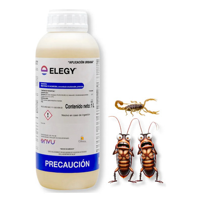 Insecticida Envu Elegy 1L Cipermetrina 200 G\u002FL Plagas Cucarachas Mosquitos | Envío gratis