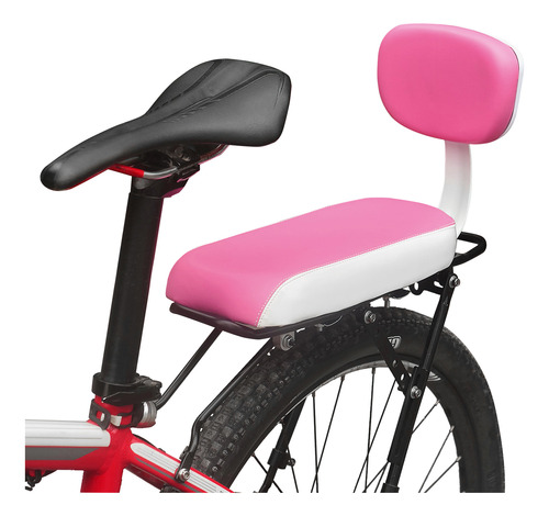 Asiento De Bicicleta Con Cojín Trasero Para Niños, Respaldo