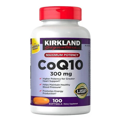 Kirkland Signature Coq10 Potencia Maxima 300mg 100 Softgels | MercadoLibre