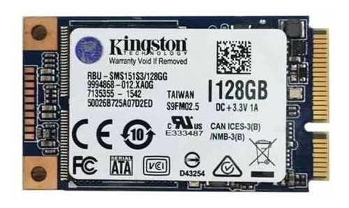 Ssd Drive Kingston 128gb Sata , Smsm151s3/128g  Nuevos