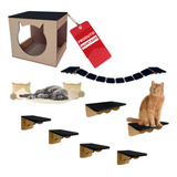 Playground Para Gato 9 Pcs Ponte Prateleira Degrau Nicho (g)