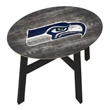 Fan Creations Seattle Seahawks Mesa Auxiliar De Madera Envej