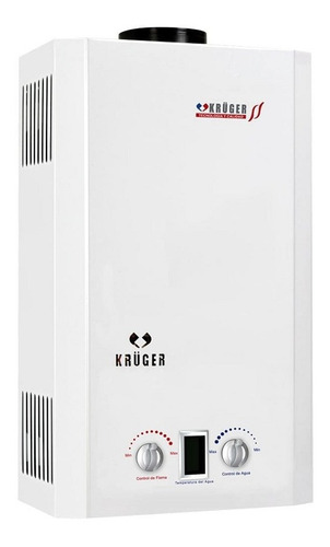 Calentador Boiler Instantáneo 10 Lts Gas Natural Krüger Color Blanco Tipo De Gas Gn