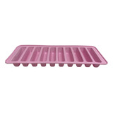 Cubetera De Silicona Hielo Cubitos Flexible Rectangulo Color Rosa