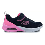 Tenis Niña Skechers Microspec Max - Azul-rosa