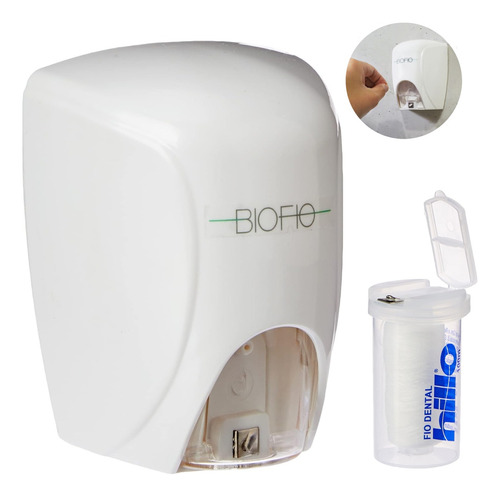 Kit 3 Dispenser De Fio Dental Biofio - Biovis + 3 Refis