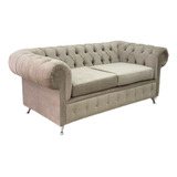 Sillon Sofa Chesterfield 2 Cuerpos Pana ¡¡ Premiun!!