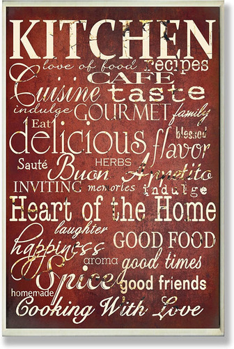The Stupell Home Decor Collection Words In The Kitchen,...