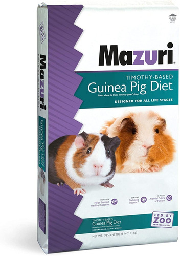 Alimento Para Cuyo Bulto 11.33 Kg Guinea Pig Diet De Mazuri