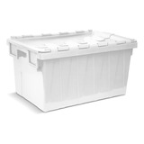 Caja Contenedor De Envío Con Tapa Apilable Colombraro 58 Lt