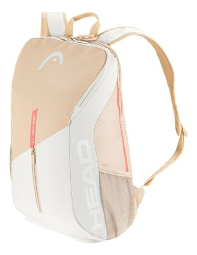 Mochila Para Raquetas De Tenis Head Tour Team, Color Beige, Blanco